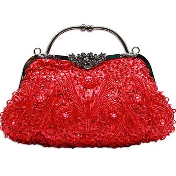 red clutch bags for weddings