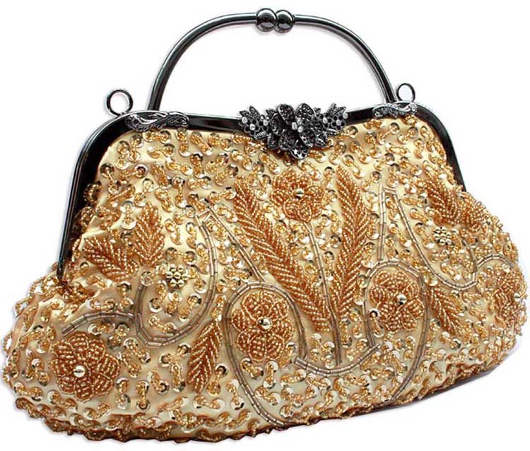 gold evening clutches