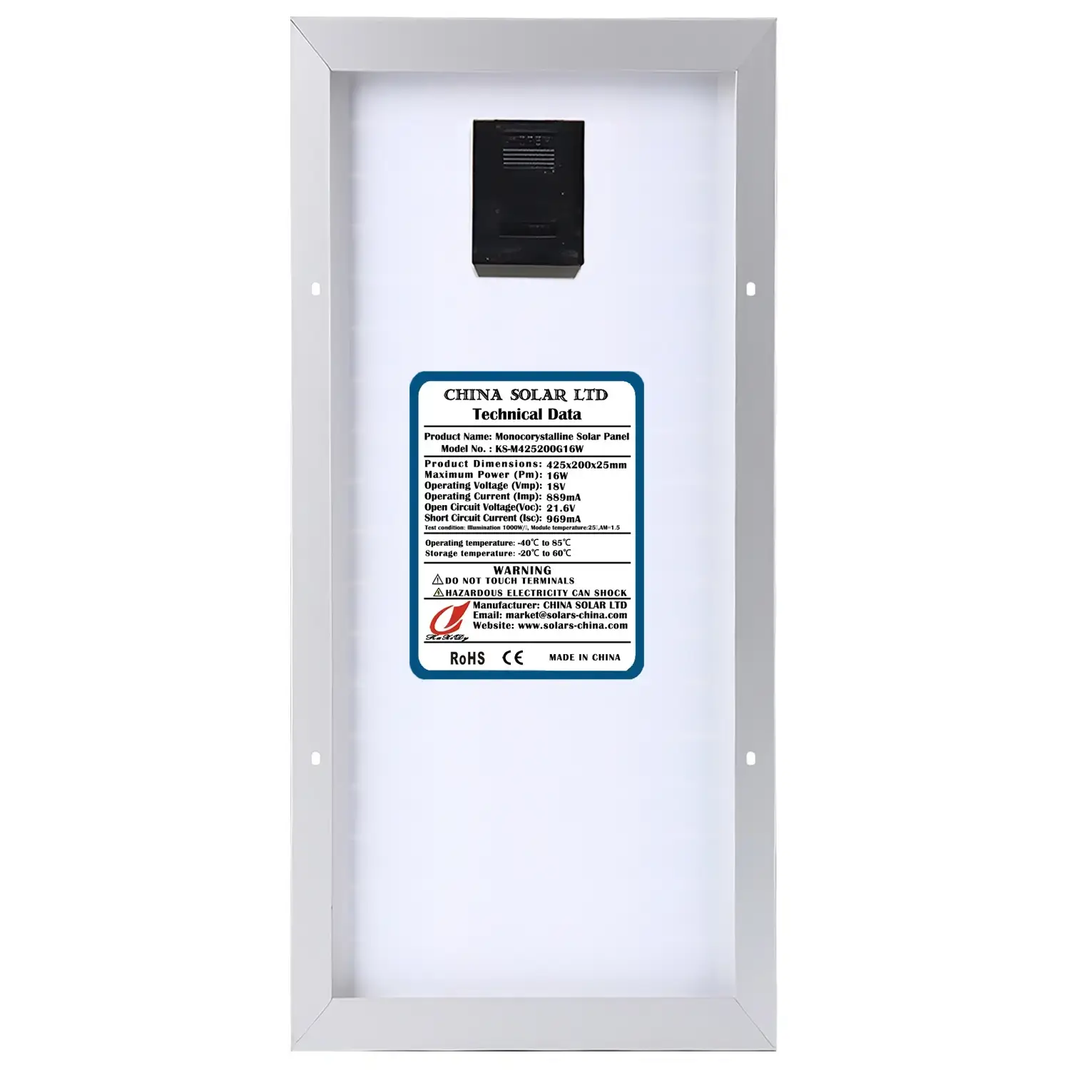 Monokristalline Solarmodul 6W