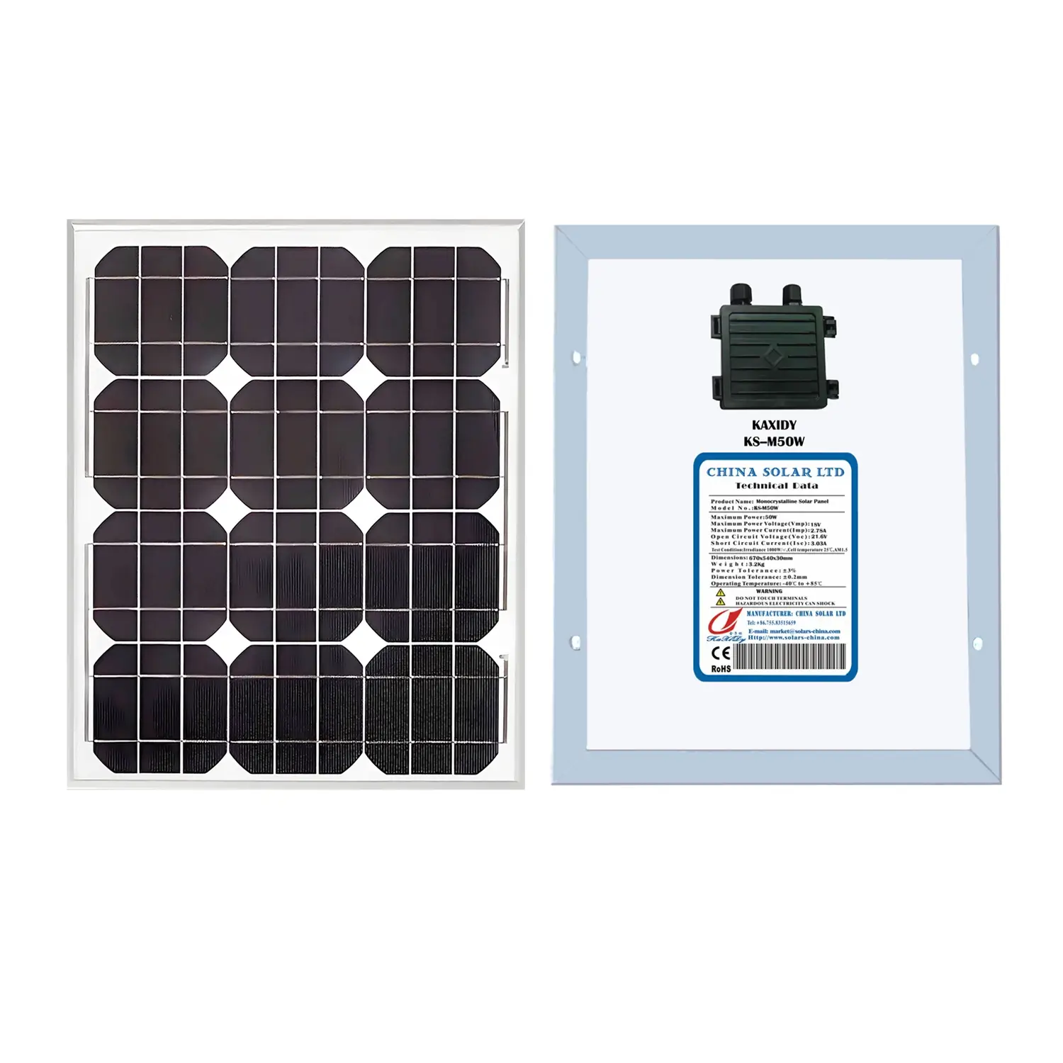 50W Photovoltaik Solarmodule