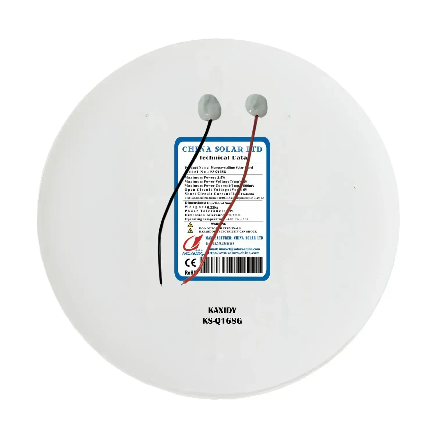 Panneau Solaire Circulaire 5V