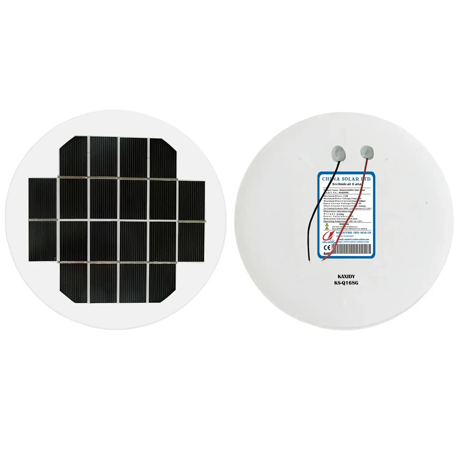 Panneau Solaire Rond 2.5W